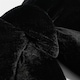 image 5 of OHS Soft Velvet Bow Shaped Cushion Pillow | Black