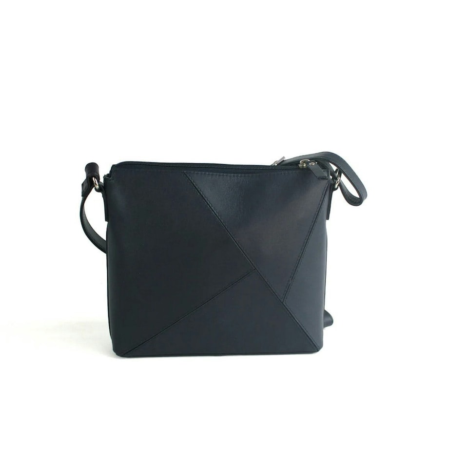 image 1 of Eastern Counties Leather Womens/Ladies Winnie Leather Handbag - Navy - One Size | Blue