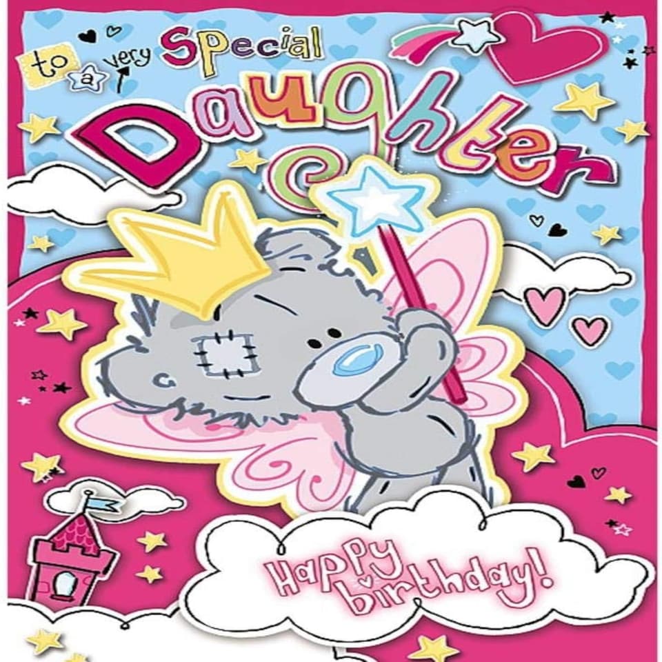 image 1 of Bear With Wand Daughter Birthday Card