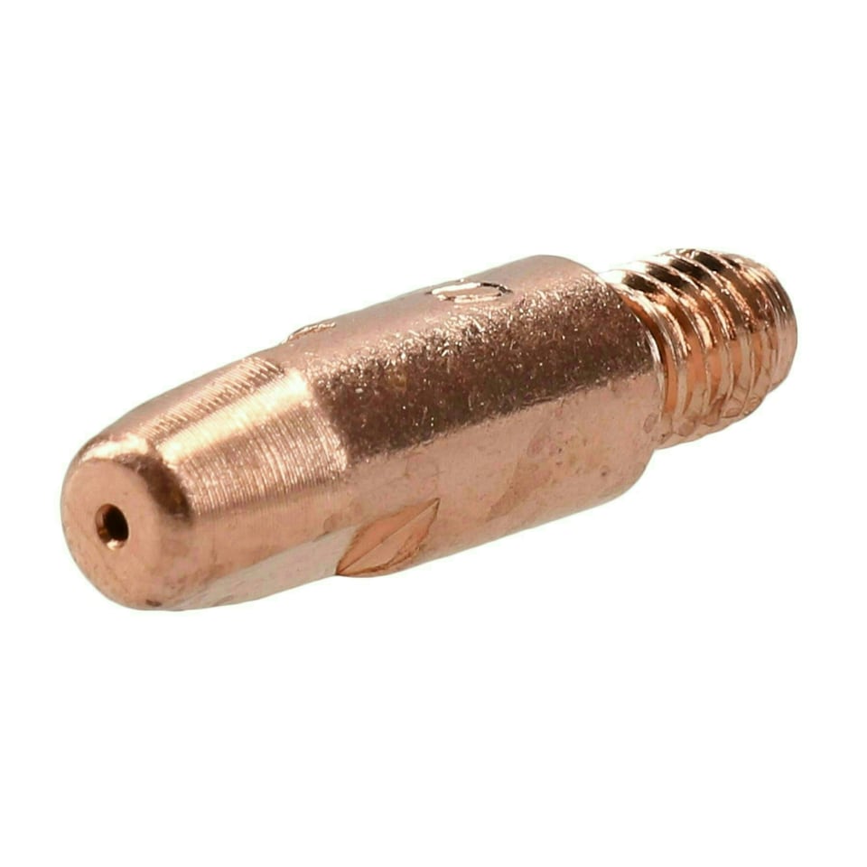 image 1 of 0.8mm Mig Welding Welder Round Contact Tips for MB25 MB36 Euro Torches 50pk