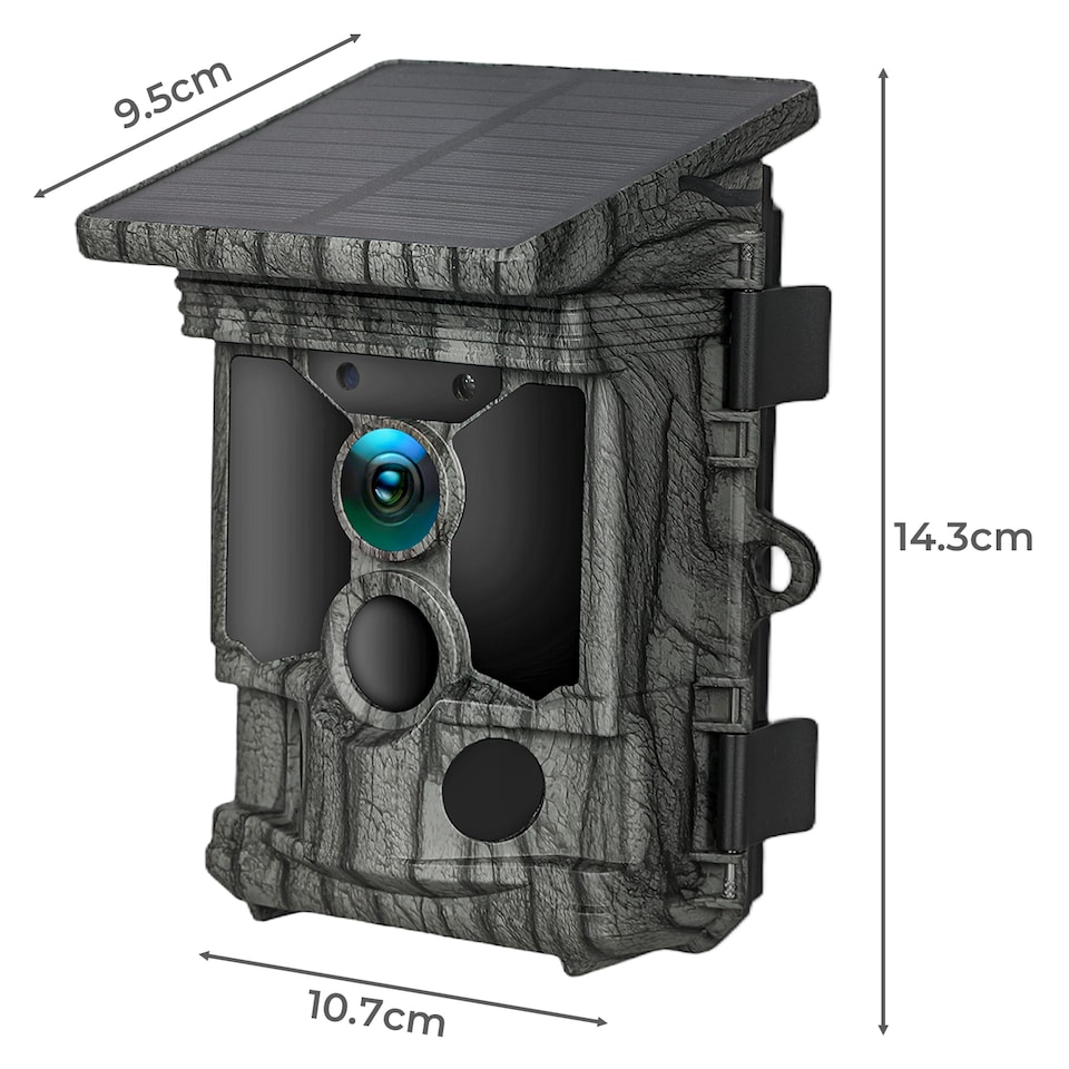 image 1 of Centra Solar Trail Camera 4K 112MP Hunting Game Cam Wildlife Night Vision Wifi
