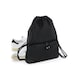 image 2 of Bagbase Athleisure Drawstring Bag - Black/Black - One Size | Black | One Size