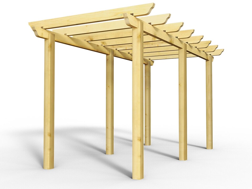 image 1 of eDecks HD Royal Walkway Pergola w/ Super Rafters, Concrete Posts 2.7m - 2.4x4.8m