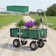 image 3 of Outsunny Garden Trolley Cart, Heavy Duty Festival Trolley with Removable Liner, Quick-Release Sides