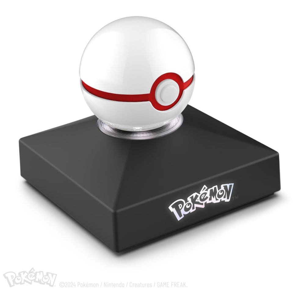 image 1 of Pokémon Die-Cast Mini Premier Ball Replica | White