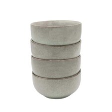 Cooks Professional Nordic Stoneware Dinner Set | 20-Piece | Reactive Glaze | Grey