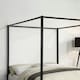 image 4 of Ashwell Modern Four 4 Poster Black Metal Bed Frame (Double)