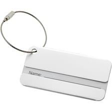 Bullet Discovery Luggage Tag - Silver - 8 x 4 x 0.2 cm | Silver
