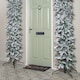 image 7 of 8ft (2.55m) Samuel Alexander Single Door Snow Flocked Christmas Tree Arch with 2000 Tips