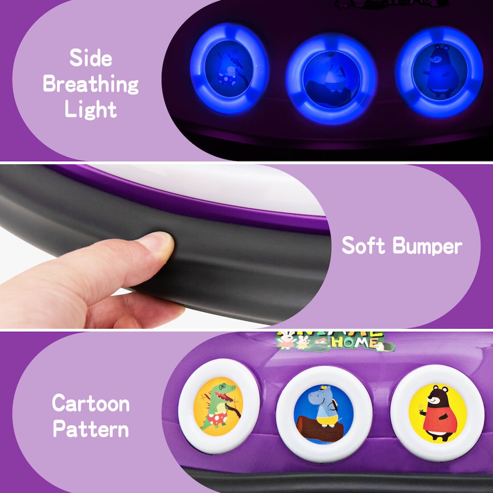 image 1 of COSTWAY 360° Swivel 12V Electric Ride On Car Kids Purple