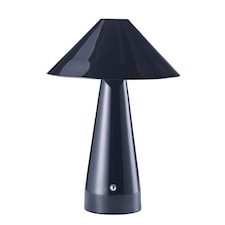 Gloss Black Rechargeable Touch Dimmable Table Lamp with Matching Metal Shade | Black | Black | 1