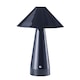 image 1 of Gloss Black Rechargeable Touch Dimmable Table Lamp with Matching Metal Shade | Black | Black | 1