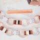 image 2 of Foil Rose Gold Dots Paper Chains Decoration - Pack of 50