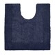 image 2 of Heavyweight Reversible Pedestal Toilet Mat - Navy Blue