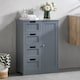 image 1 of Bath Vida Priano 4 Drawer 1 Door Freestanding Bathroom Storage Cabinet, Grey