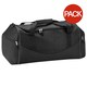 image 1 of Quadra Teamwear Holdall Duffle Bag (55 Litres) (Pack of 2) - Black/Graphite - One Size