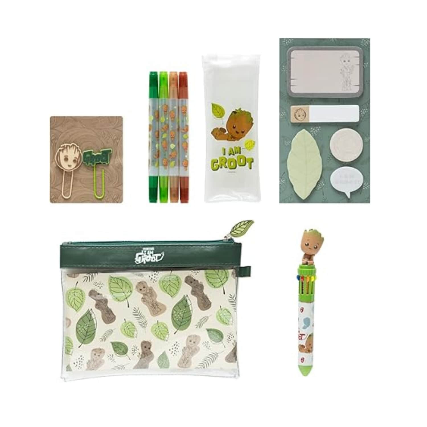 Grupo Erik Marvel I am Groot Stationary Writing Set in Green