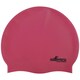 image 1 of SwimTech Unisex Adult Silicone Swim Cap - Pink - One Size
