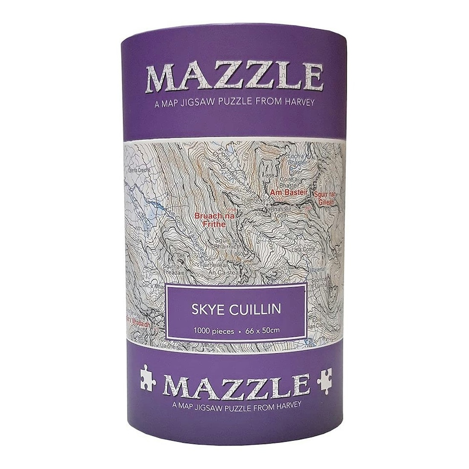 image 1 of Harvey Skye Cuillin Mazzle Map Jigsaw Puzzle 1000pcs