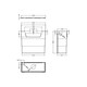 image 2 of Universal Water Saving Dual Flush Side Inlet & Round Push Button - Chrome/Black