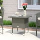 image 1 of Outsunny PE Rattan Outdoor Coffee Table, Easy Match Rattan Side Table, Grey 