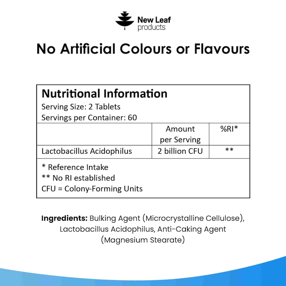 image 1 of Probiotic Supplements Acidophilus Tablets - Digestive & Gut