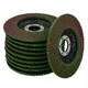 image 1 of 10 x Flap Discs 80 Grit Angle Grinder 4.5" (115mm) Flat Sanding Grinding TE232