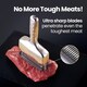 image 3 of Gourmet Easy Professional Meat Tenderizer Tool with Long Handle - Silver