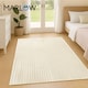 image 9 of Marlow 120x160cm Plush Velvet Area Rug Washable Non Slip Floor Mat Living Room | Cream | Cream