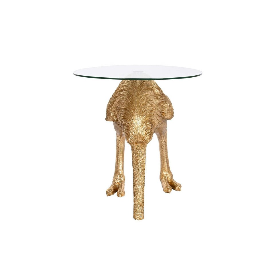 image 1 of Small Side Table Home ESPRIT Golden Resin Crystal 60 x 60 x 62 cm N/A