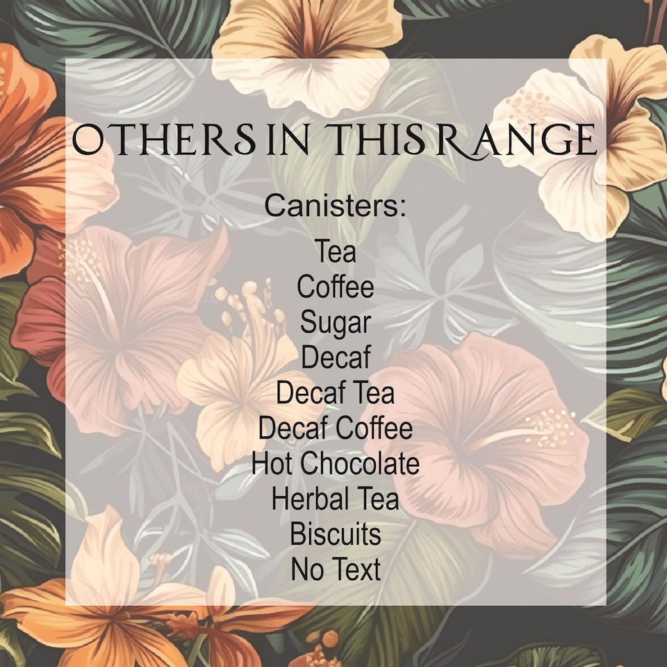 image 1 of Dark Hibiscus Large Tea Canister
