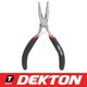 image 1 of Dekton Mini Long Nose Pliers Carbon Steel Anti Slip DIY Tool Workshop Craft