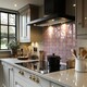 image 2 of Orange Sublime Boho Chic Summer Design Splash Back | White