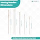 image 2 of 30 Assorted Hand Sewing Needles Set, Stainless Steel Needles in Round Case