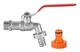 image 1 of 3/4inch BSP Garden Bib Tap Water Lever Type Valve Hazelock Connection | Chrome