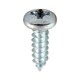 image 1 of Timco - Self-Tapping Screws - PZ - Pan - Zinc (Size 8 x 1/2 - 200 Pieces)