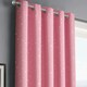 image 2 of Velosso Stars Thermal Blackout Ready Made Eyelet Curtains - 117cm x 137cm Grey