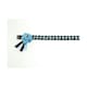 image 2 of ShowQuest Skipton Brow Band - Navy/Pale Blue/Silver - Cob