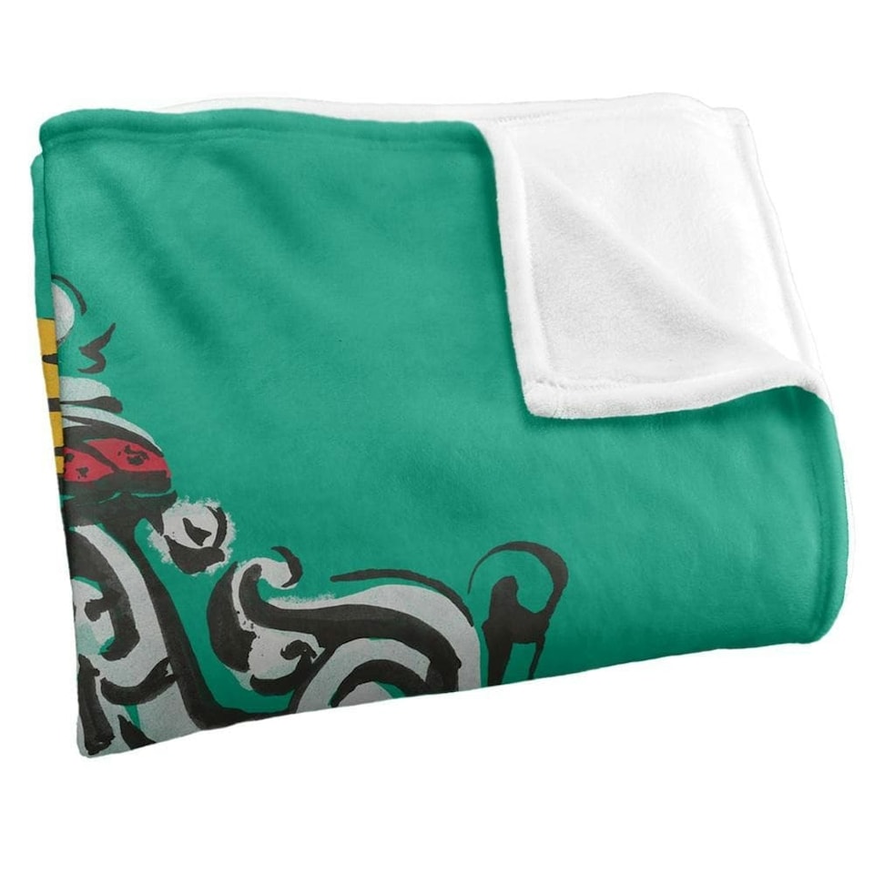 image 1 of Harry Potter Slytherin Painted Blanket - Multicoloured - One Size