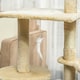 image 8 of PawHut Cat Tree for Indoor Cats, 135cm Scratching Post Climbing Tower, Beige