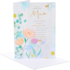 Flowers Design For Mum Mother's Day Card
