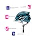 image 2 of Meteor Cycle Helmet Gruver MTB Bike Skateboard Scooter Safety Gear Blue | Sea Blue | S