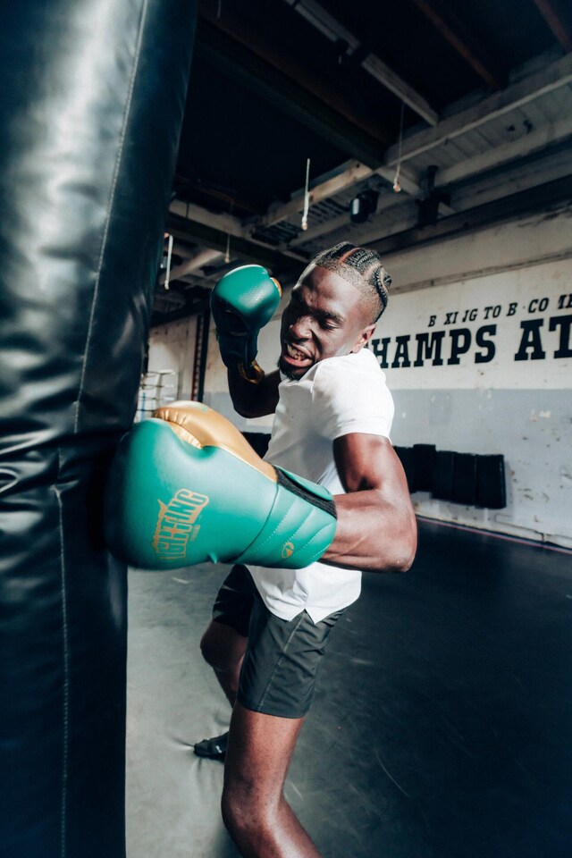 image 1 of Decathlon One-Piece Foam Boxing Gloves for Experienced Boxers