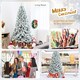 image 8 of COSTWAY 7.5FT Christmas Tree Snow Flocked Tree with 1010 Tips White