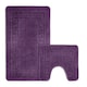image 1 of Velosso Greek Key Bathmat Set - Antislip Purple