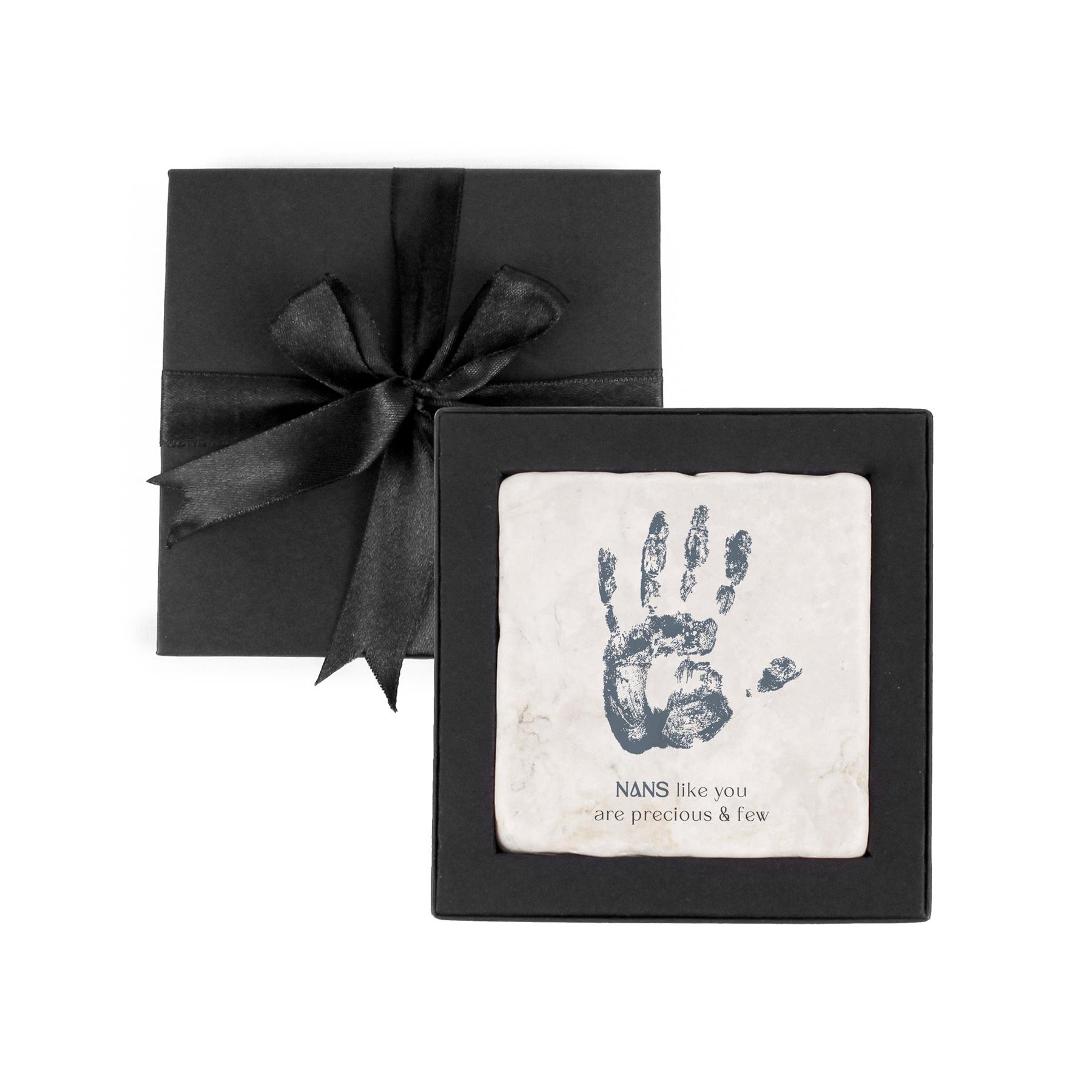 Nans Like You Marble Coaster Mother's Day Gift Box Set - Blue
