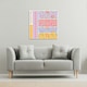 image 2 of Bohemian chic  Ink pattern with Boho Feathers (Canvas Print) 61 x 61 x 4cm