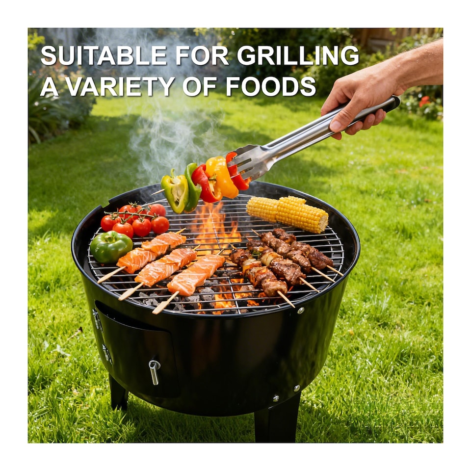 image 1 of Groundlevel Versatile BBQ Grill Dual Functionality Stacker Smoker Fire Pit And Barbeque