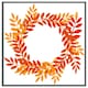 image 3 of Orange & red autumn leaves (Picture Frame) Black | XL