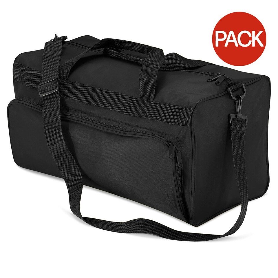 image 1 of Quadra Duffle Holdall Travel Bag (34 Litres) (Pack of 2) - Black - One Size
